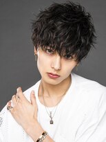 リップス 表参道店(LIPPS)&nbsp;刈り上げツーブロック前下がりマッシュツイストスパイラルパーマ