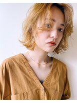 ガレージ バイ グリーン 原宿 表参道(Garage by green)&nbsp;【loki】無造作ボブ×エアーウェーブ