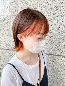 シェノン 武庫之荘(CHAINON) フェザーバング×フェイスフレーミングオレンジ