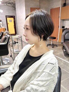 バーチョ(bacio) ハンサムショート　オリーブカラー【麻生/札幌ショート/白髪】