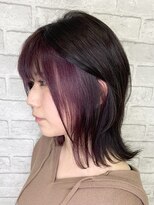 マーシュアトレ(marshu atre)&nbsp;【marshu atre 辰己Style】インナーカラー×ピンクバイオレット