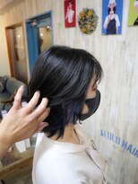 アルル ヘアー(ALULU HAIR) ネイビーonブラック『ネオウルフ×ネイビーブラック』