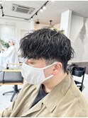 波巻きスパイラル/メンズパーマ/ツイストスパイラルパーマ