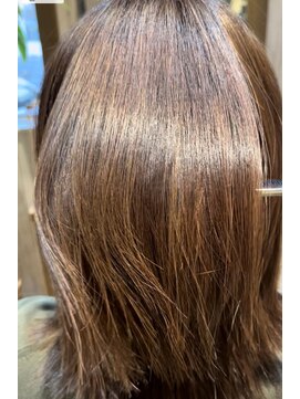 エンヘアー(eN HAIR) 【髪質改善)メテオカラー、外ハネスタイル