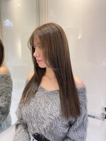 ジルバイジアン(JILL by GIEN)&nbsp;ベージュカラー　顔まわりレイヤー　　梶屋