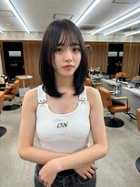 ガーデン 渋谷(GARDEN)&nbsp;くびレイヤー前髪ありイメチェンアンブレラカラーこなれミディ