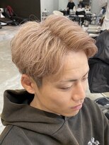 エデアンルクラ 下通(EDEAN Leclat)&nbsp;熊本メンズカラー ハイトーン ミルクティー MEN'S HAIR