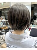 〈岩田莉奈〉うる艶カラー30代40代50代丸みショートひし形新宿