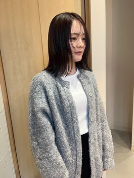 イノセントヘア(innocent.hair) 外ハネミディアム×顔周りカット