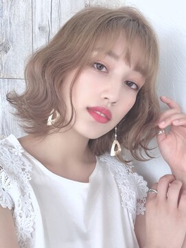 ベルヘアーデザイン 堺東(Belle hair Design) レイヤーカット韓国風オリーブグレージュアディクシーカラー堺東