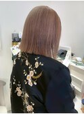 ココアベージュ/オリーブグレー/小顔/切りっぱなしボブ/自由ヶ丘