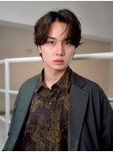 《CODE.LINE》メンズニュアンスコンマフェザーパーマ