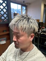 ジェットブラックキューサンロク(JET BLACK 936)&nbsp;ハイライトキャップで創る極上メッシュハイトーン