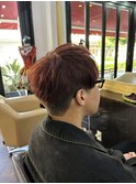 メンズマッシュ　レッドブラウン　佐世保