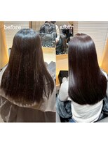 カラー&髪質改善＆ヘッドスパ専門店&nbsp;暗色ベージュ系カラー