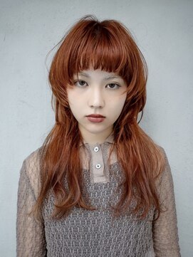 ギークス(GEEKS) 【GEEKS渋谷】セミロングレイヤー/ウルフカット/春夏カラー/小顔