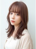 20代30代髪質改善トリートメント×外ハネくびれヘア春カラー