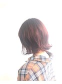 pinkブラウン ボブ