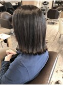 肩上切りっぱなしボブ　担当　菊池健一郎
