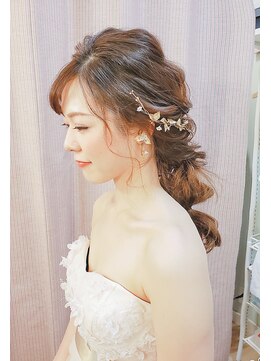 ブラウ ネイル パーティー(Blau Nail Party) 華やか編みおろしスタイル