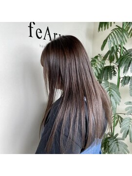 フィーリー ヘア デザイン 太田店(feAry) 髪質改善ストレートメント×大人可愛いモカグレージュ