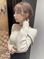 ファイブバイジエクト 堀江(FIVE by The Ect)&nbsp;似合わせカット×ことりベージュ×大人可愛い×ハイトーンカラー