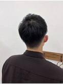 20代30代40代メンズビジネスツーブロックアッシュブラック