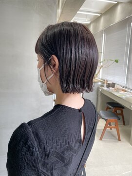 テトヘアー(teto hair) 切りっぱなしボブ　ワンレン　ボブ　イルミナカラー　艶