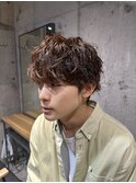 外国人風ニュアンススパイラル無造作マッシュパーマ 1 【影山】