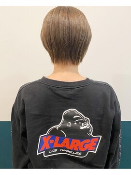 テーラヘアー 蘇我2号店(TELA HAIR) ショート×オリーブカラー【TELAHAIR蘇我2号店】