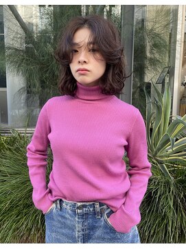 ノラギンザユー(NORA GINZA/U) 顔まわりカットレイヤーボブ似合わせナチュラルブラウンベージュ