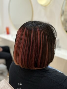 ラビス クローバー(Lovis clover) 〔NANA〕アンブレラカラー/ピンク×ブラック