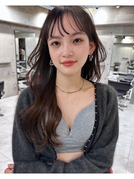 サイン 表参道(SIGN) 韓国ヘアグレージュカラーブリーチ無し髪質改善イヤリングカラー