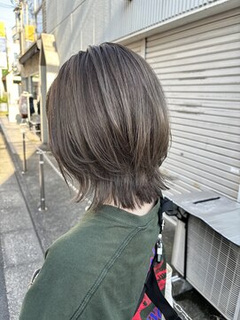 アッシュ 下北沢店(Ash) ボブレイヤーグレージュカラー