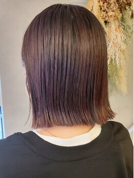 ヴィサージュメゾン(VISAGE maison)の写真/【下総中山駅1分】Tｒで、ハイトーンやハイライトのカラーのダメージを最小限に抑え、艶感あふれる美髪へ☆