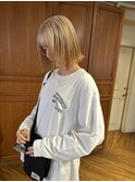 【ブリーチカラー】抜きっぱなしブロンドで作るボブカット！