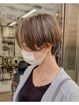 アッシュ 横浜西口店(Ash) ハンサムショート×ハイライト