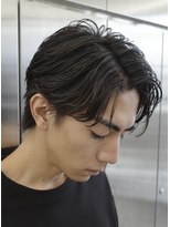 センターパートシャドウパーマニュアンスパーマフェザーパーマ