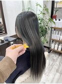 オリーブアッシュ/Ribbon髪質改善トリートメント/堺東