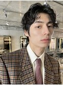 スペインカール/スパイキーショート/ブルーブラック/銀座