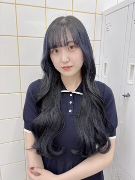 ガーランド(Girland) 【Girland】ブルーブラック♪韓国風/レイヤーカット