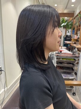 ボスコ 下北沢店(bosco) 顔周りレイヤー×ミディアム