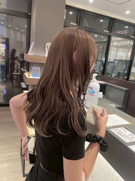 ソワンドゥブレスシエン 堀江店(soin de brace CIEN) 韓国前髪顔周りロング×レイヤーグレージュ[堀江/髪質改善]