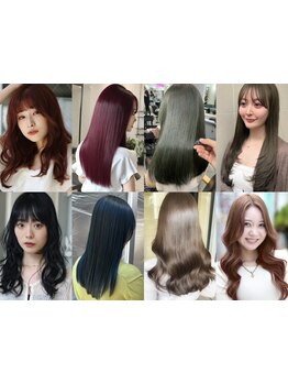 お仕事でも大丈夫！ブリーチなしダブルカラーで透明感カラー♪［表参道/ダブルカラー/学割U24/髪質改善］