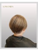 ショート×ブリーチありベージュ