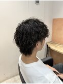 縦落ちツイストパーマ