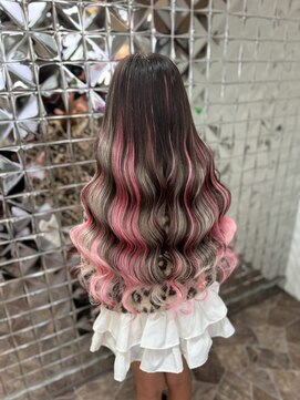 ピンクメッシュ