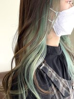 ラック 津田沼(LUCK)&nbsp;インナーカラー/ミントグリーン/津田沼/ケアブリーチ/似合わせ