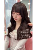 モーヴブラウン/韓国ヘア/渋谷/レイヤー/顔まわり