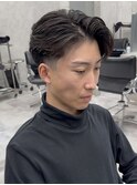 七三分け　テーパーフェード　リクルートヘア